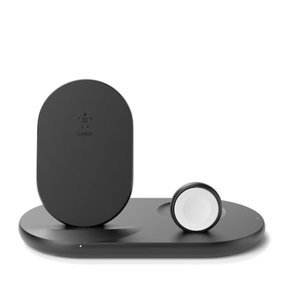 Belkin 3-in-1 Wirel. Charger For Apple Watch/iphone, Black image 0