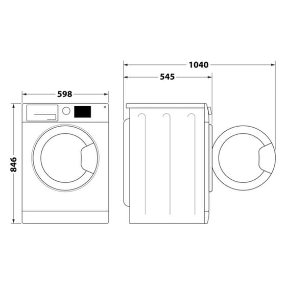 INDESIT C YSD 83D WW EE 8 kg με Αντλία Θερμότητας Λευκό Στεγνωτήριο Ρούχων image 7