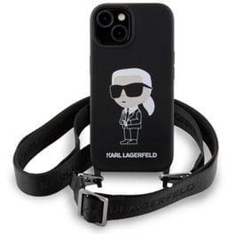 Θήκη Apple iPhone 15 - Karl Lagerfeld Ikonik Hardcase - Μαύρο