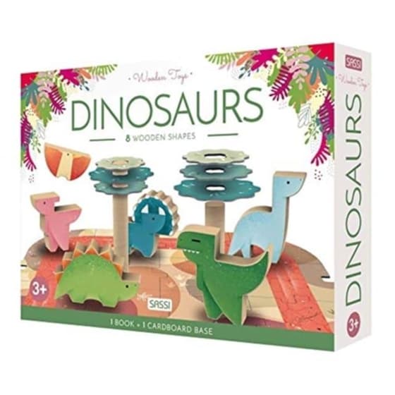 Wooden Play Set - Dinosaurs image 0