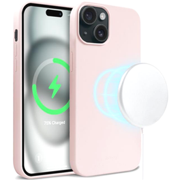 Θήκη Apple iPhone 15 - Crong Color Magnetic Case - Sand Pink