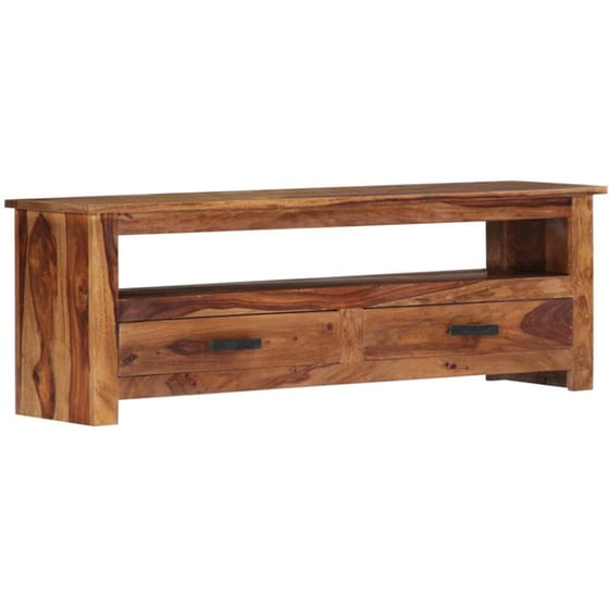 Έπιπλο Τηλεόρασης VidaXL Μασίφ Ξύλο 118x30x40cm - Kαφέ image 10