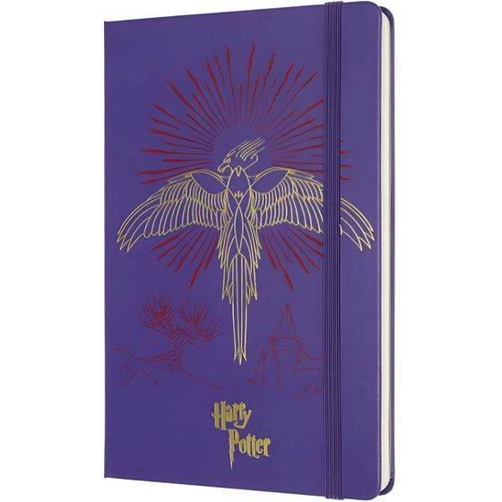 Σημειωματάριο Moleskine Harry Potter Leather Ριγέ Μαύρο Large (1 Τεμάχιο) image 0