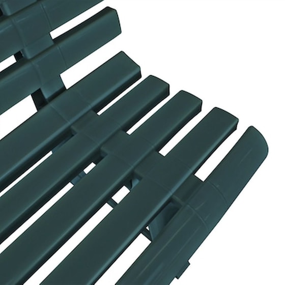 Παγκάκι Κήπου VidaXL από Πλαστικό 145.5x49x74 cm - Πράσινο image 4