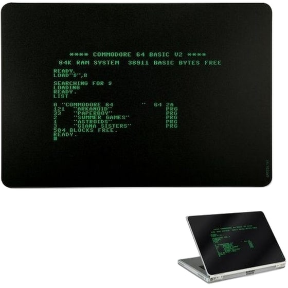 SpeedLink Lares Commodore αυτοκόλλητο για Laptop 15" Μαύρο image 0