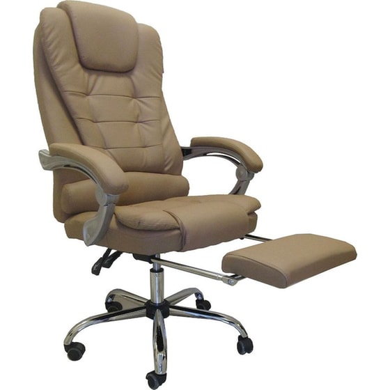 Καρέκλα Γραφείου ArteLibre Ανδρονίκη από Δερματίνη - Καφέ image 1