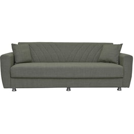 Τριθέσιος Καναπές Κρεβάτι Esmarket Juan 214x82cm - Γκρι