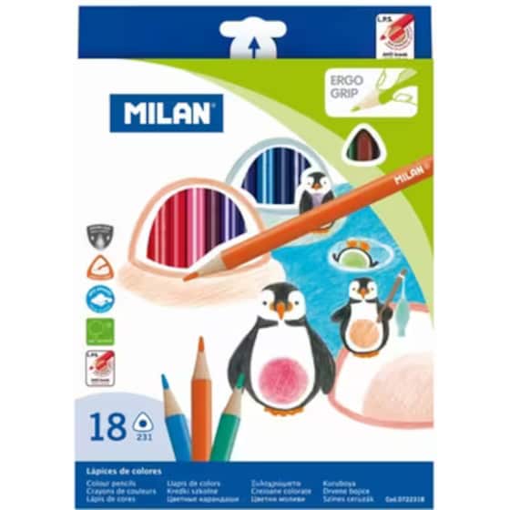 Ξυλομπογιές Milan 18 Τεμάχια image 0