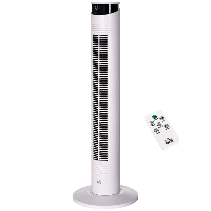 HOMCOM HOMCOM 45W 93cm Ανεμιστήρας Πύργος με Τηλεχειριστήριο