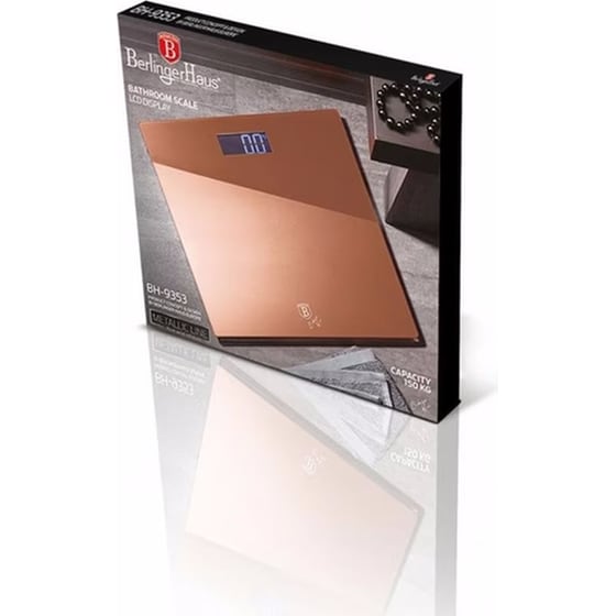 BERLINGER HAUS Metallic Line Ψηφιακή Ζυγαριά BH-9353 Ροζ Χρυσό image 2