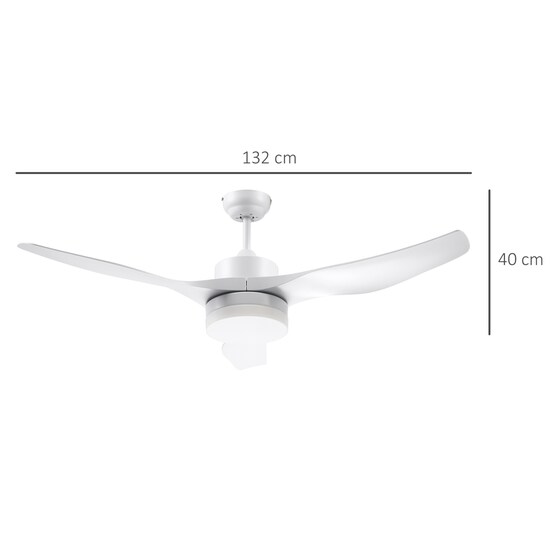 HOMCOM 132 cm με Τηλεχειριστήριο Ανεμιστήρας Οροφής image 6