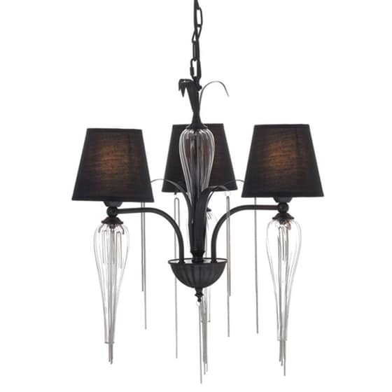 Πολυέλαιος Οροφής Aca Palermo Eg170303pbch Μεταλλικός 53x53x56 cm  - Μαύρος image 0