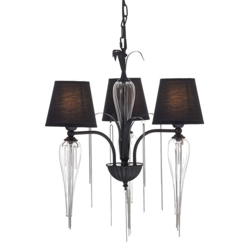 Πολυέλαιος Οροφής Aca Palermo Eg170303pbch Μεταλλικός 53x53x56 cm - Μαύρος