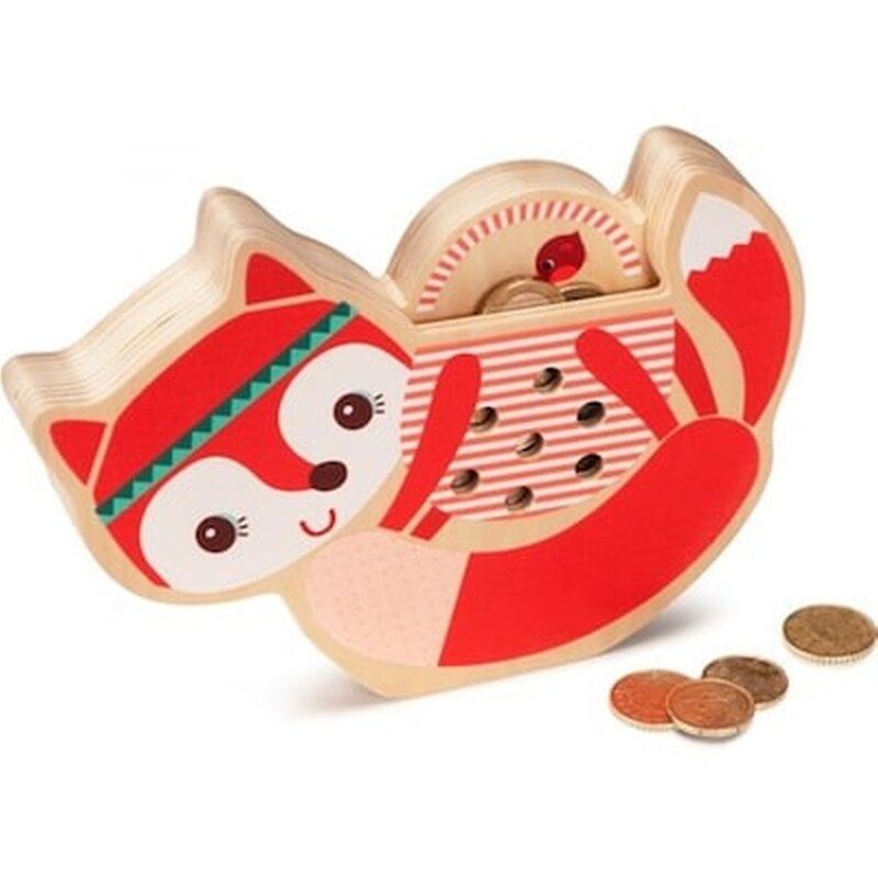 Κουμπαράς Ξύλινος Αλεπού Alice Piggy Bank, Lilliputiens