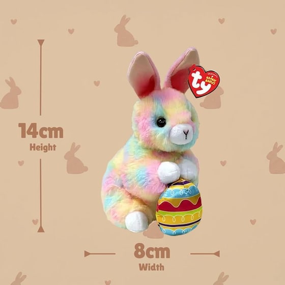 Χνουδωτό Κουνελάκι Beanie Bellies Πολύχρωμο 15cm image 3