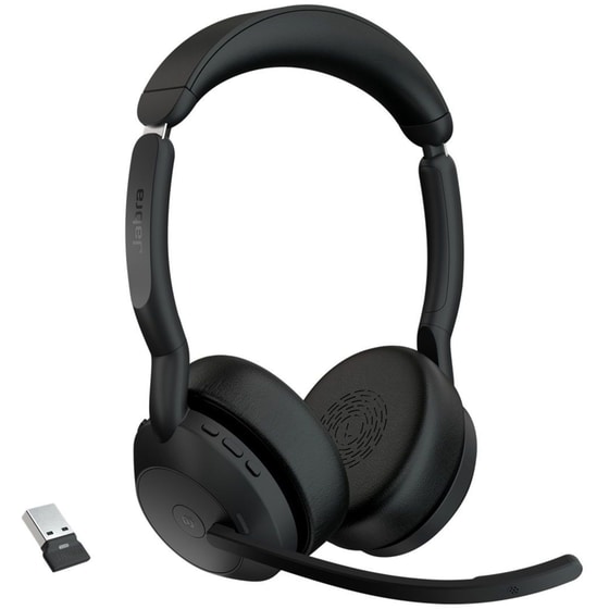 Ακουστικά Κεφαλής Jabra Evolve2 55 με Μικρόφωνο- Μαύρα image 2