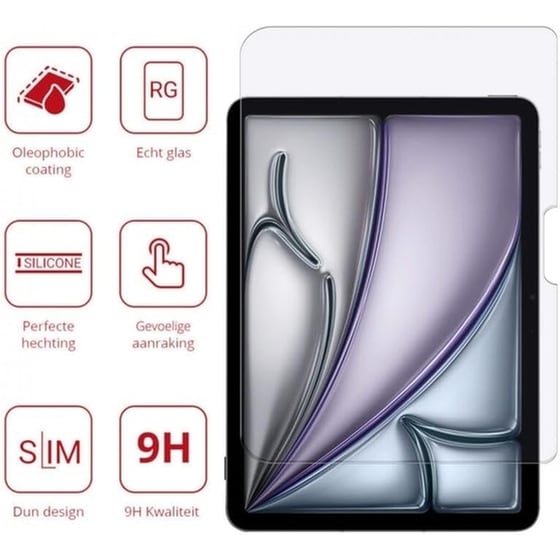 Προστατευτικό οθόνης Apple iPad Air 6th Gen 11" 2024 - Rosso Tempered Glass - Clear image 3