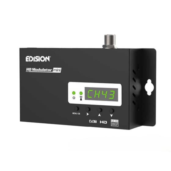 Mini Διαμορφωτής Edision HD 07-06-0010 DVB-T VHF/UHF - Μαύρος image 0