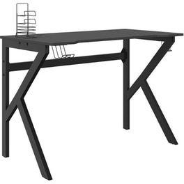 Γραφείο Gaming VidaXL με Πόδια σε Σχήμα K 110x60x75 cm - Μαύρο