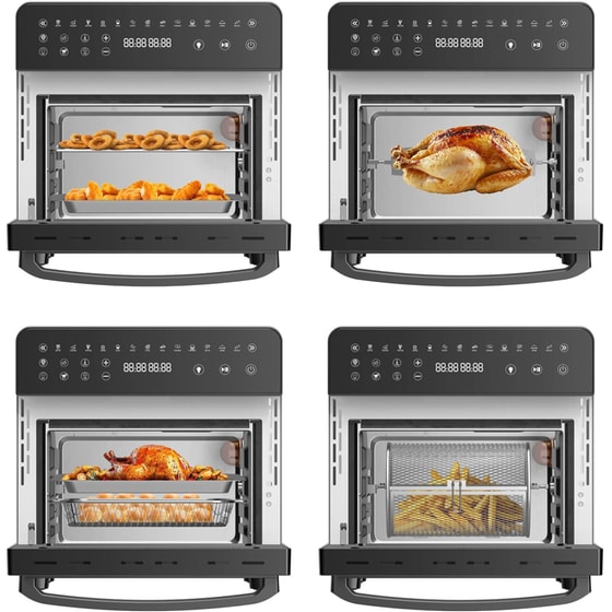 TURBOTRONIC TT-AFO14 με Πόρτα 1700 W 14 L Μαύρο Φουρνάκι image 4