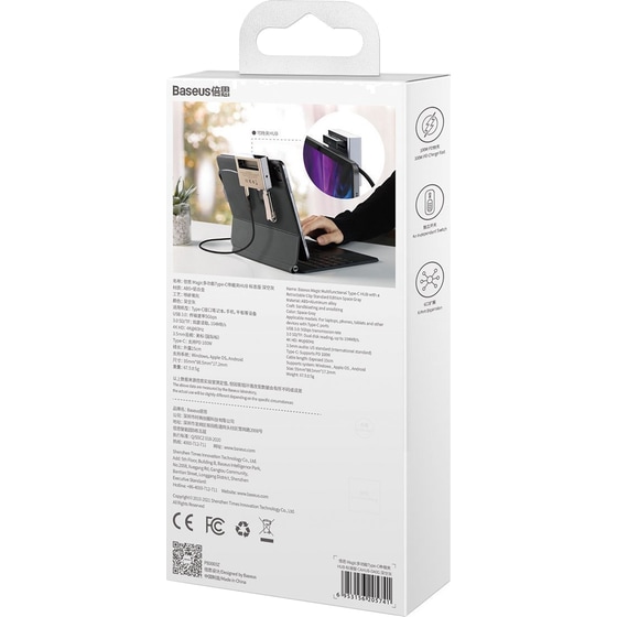 Docking Station Baseus CAHUB-DA0G 6-Port USB 3.0 συμβατό με USB-C image 10