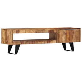 Έπιπλο Τηλεόρασης VidaXL Ξύλινο/Μεταλλικό 140x30x40cm - Καφέ/Μαύρο