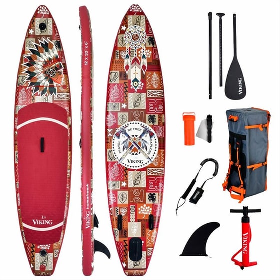 Φουσκωτή Σανίδα SUP Viking 365 x 84 - Κόκκινο image 0