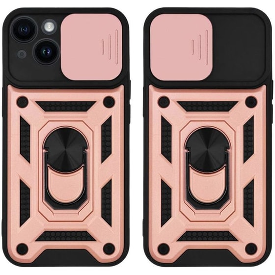 Θήκη Apple iPhone 14 - Sonique Ring Armor Campro - Ροζ Χρυσό image 0