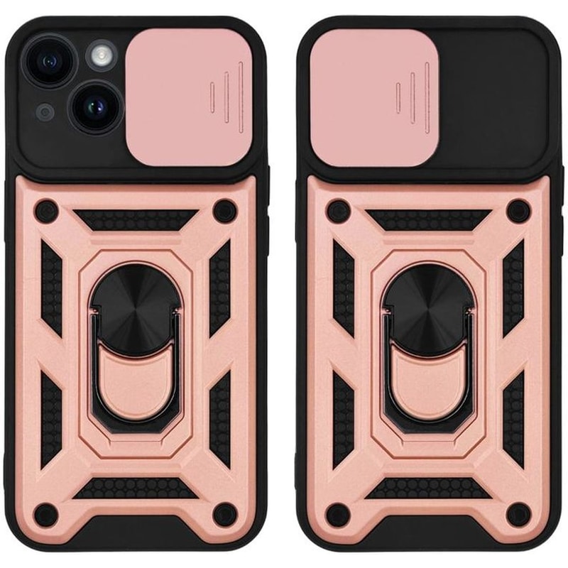 Θήκη Apple iPhone 14 - Sonique Ring Armor Campro - Ροζ Χρυσό SONIQUE