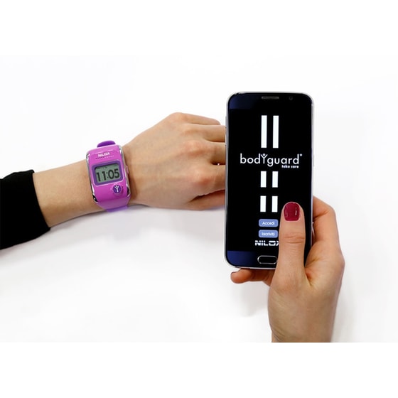 Activity Tracker Nilox Bodyguard Μωβ image 2