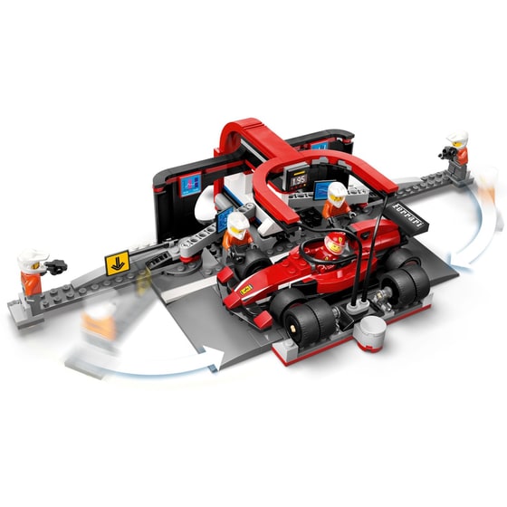 LEGO® City F1® Pit Stop & Pit Crew with Ferrari Car (60443) image 3