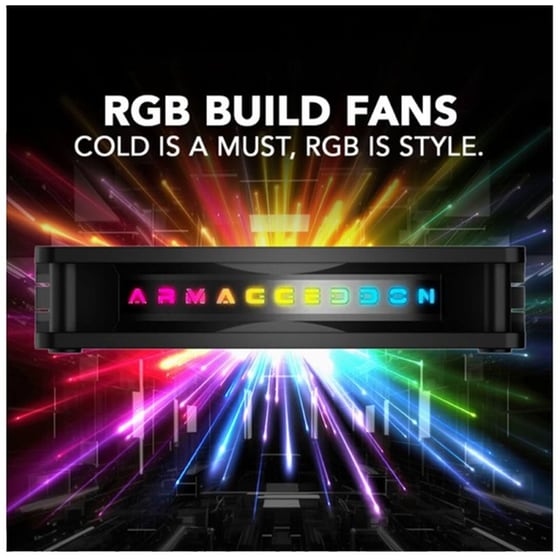 Case Fan Armaggeddon Kit 3000 120mm με RGB - Μαύρο image 1