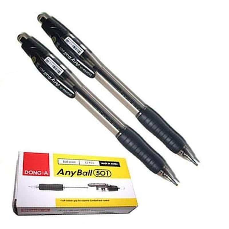 Dong-a Στυλό Anyball Μαύρο 1.4mm