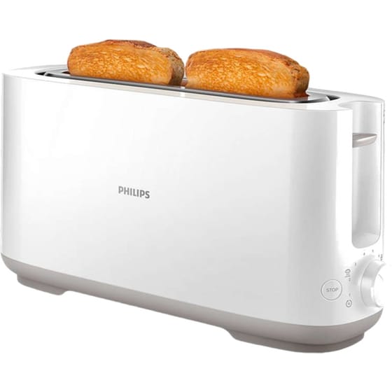 Φρυγανιέρα PHILIPS HD2590/00 Daily Collection 1030W 2 Θέσεων Λευκό image 6