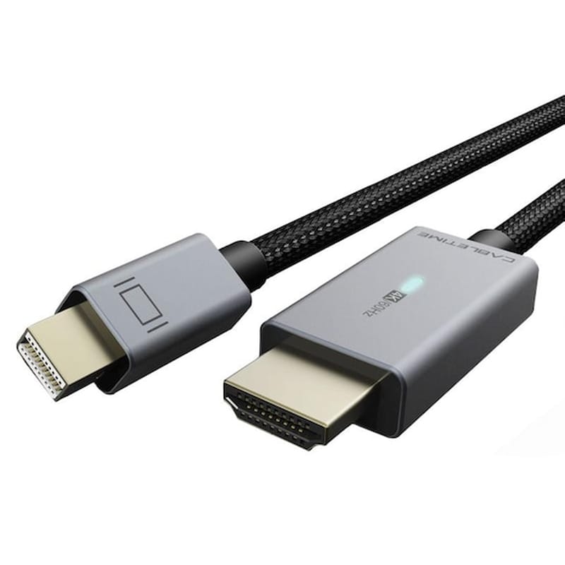 CABLETIME Cabletime Καλώδιο Mini Displayport Σε Hdmi Av588, Με Led 4k, 1.8m, Μαύρο