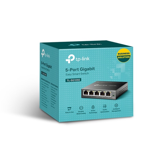 TP-LINK TL-SG105E v4.0 L2 Switch με 5 Θύρες Ethernet image 2