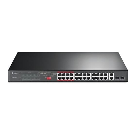 TP-Link TL-SL1226P Network Switch Unmanaged Gigabit Ethernet (1000 Mbps) PoE Support 1U image 0