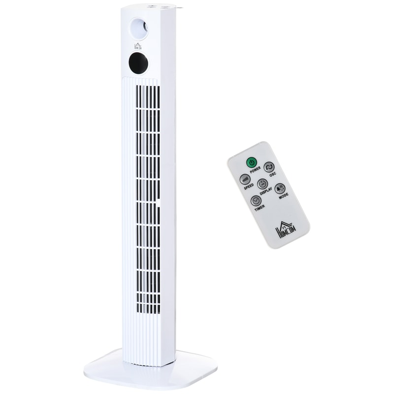 HOMCOM HOMCOM 45W 96cm Ανεμιστήρας Πύργος με Τηλεχειριστήριο
