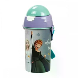 Παγούρι&nbsp;Gim&nbsp;Πλαστικό&nbsp;με Καλαμάκι&nbsp;Frozen&nbsp;Γκρι&nbsp;500ml