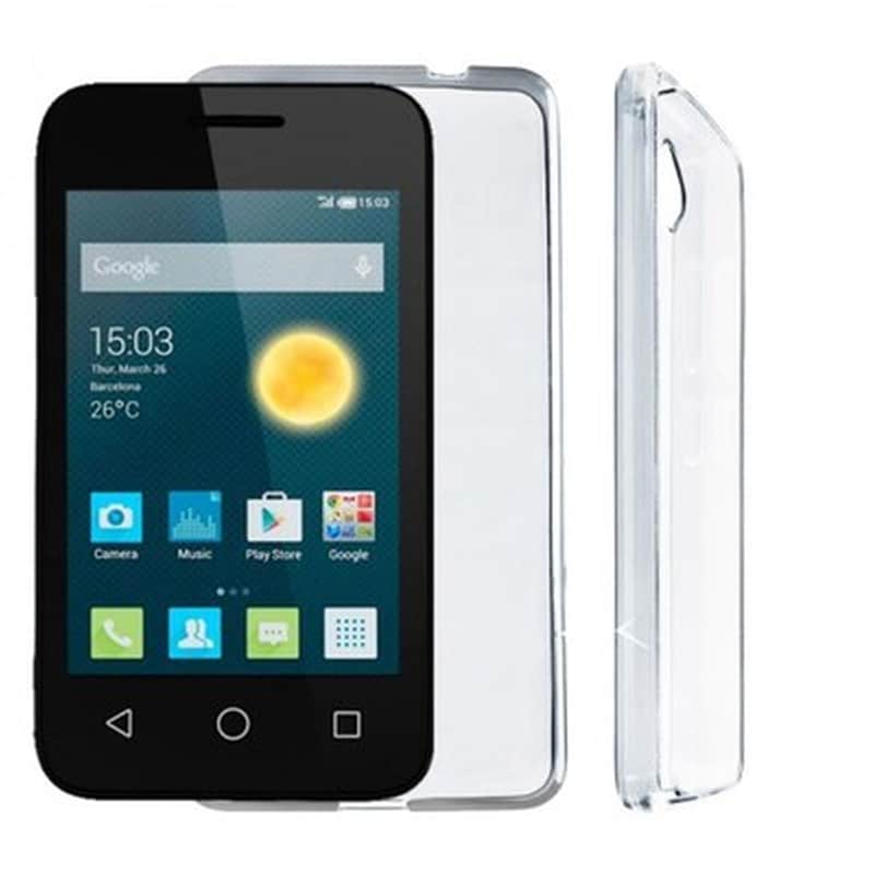 Θήκη Alcatel Pixi 3 - Volte-Tel SlimColor TPU Back Cover Σιλικόνης - Διάφανη