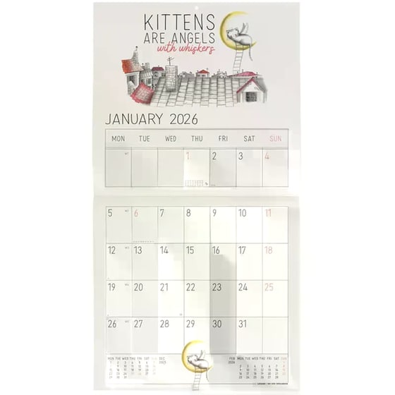 Ημερολόγιο Τοίχου Legami 2026 Sketchy Cats 30x29cm image 1