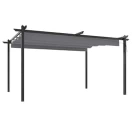 Κιόσκι Κήπου Vidaxl Ατσάλινο 4x3x2.2m - Ανθρακί