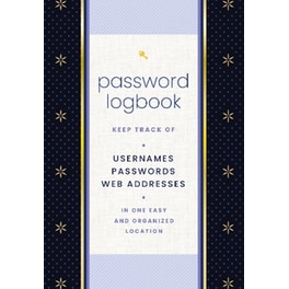 Password Logbook (Black & Gold)