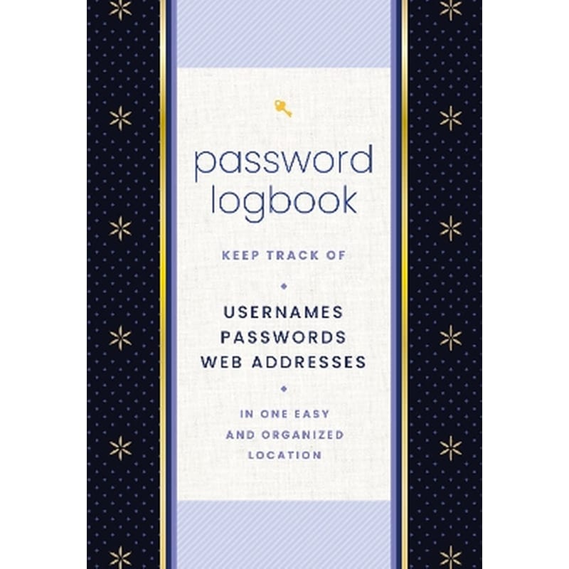 Password Logbook (Black Gold)