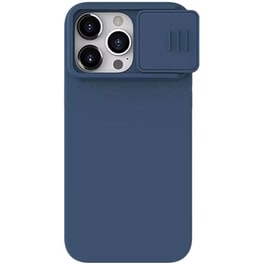 Θήκη Apple iPhone 15 Pro - NILLKIN CamShield Silky Silicone Case - Μπλε