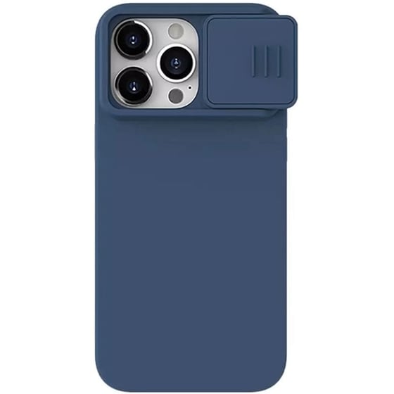 Θήκη Apple iPhone 15 Pro - NILLKIN CamShield Silky Silicone Case - Μπλε image 0