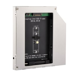 Gembird Slim 5,25" Bay Mounting Frame For Ngff(m.2) Ssd Memmory Card 12.7mm Height A-sata12m2-01