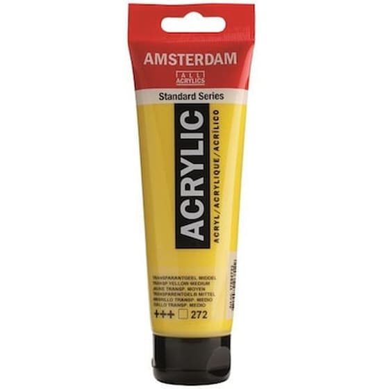 Talens Amsterdam Ακρυλικό Χρώμα 272 Transp. Yellow M 120ml image 0