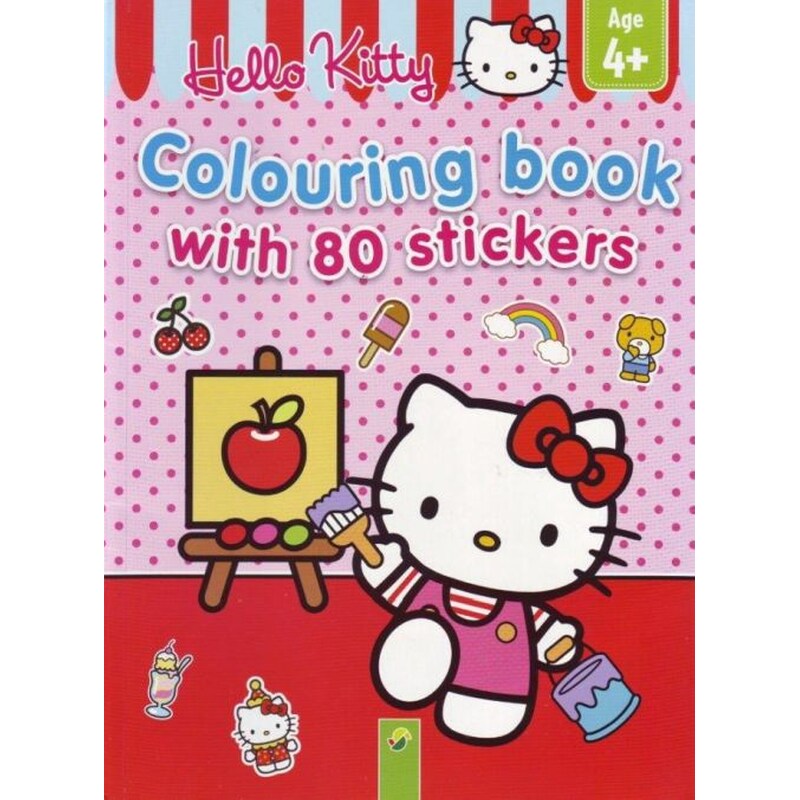 Hello kitty (Colouring book - 80 stickers)