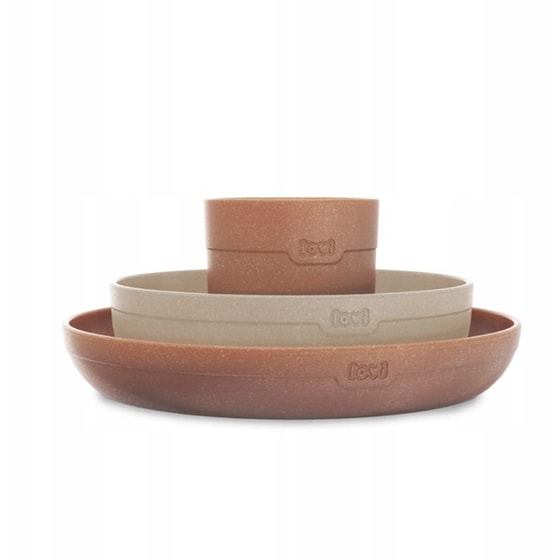 Lovi Σετ Πιατάκια Με Ποτηράκι - Granola Beige image 0